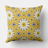 Sunburst Bloom - Geometrische Bloemen Sierkussen (Achterkant)