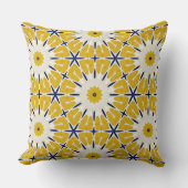 Sunburst Bloom - Geometrische Bloemen Sierkussen (Voorkant)