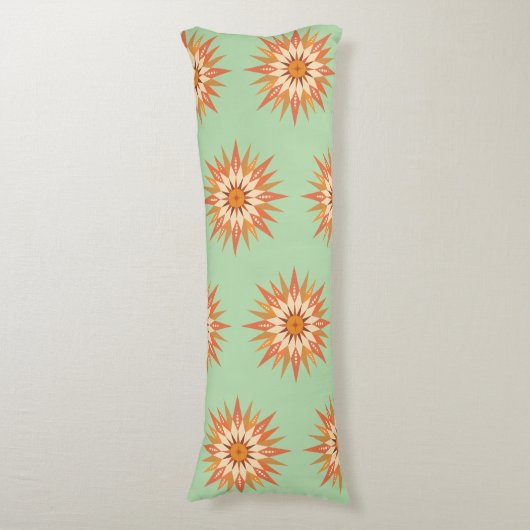 Sunburst Boho Body Pillow Lichaamskussen (Voorkant Verticaal)