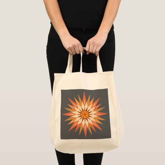 Sunburst Boho-Canvas tas (Voorkant (product))