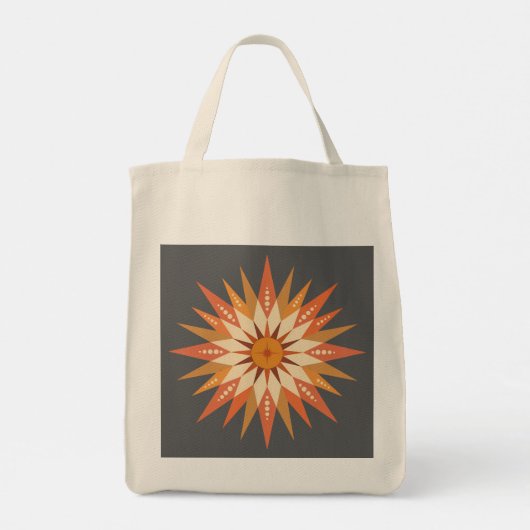 Sunburst Boho-Canvas tas (Achterkant)