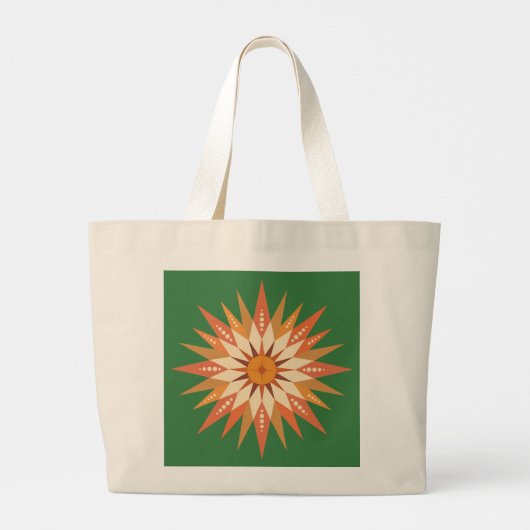 Sunburst Boho-Canvas tas (Achterkant)