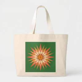 Sunburst Boho-Canvas tas
