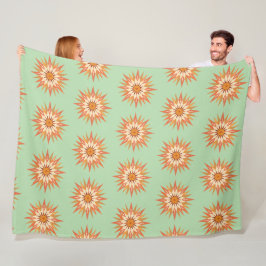 Sunburst Boho Fleece Deken