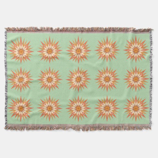 Sunburst Boho Gooi Deken (Voorkant)