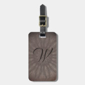 Sunburst boho mandala bagagelabel (Voorkant verticaal)