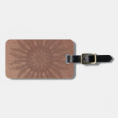 Sunburst boho mandala bagagelabel (Voorkant horizontaal)
