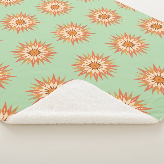 Sunburst Boho Sherpa Blanket Deken (3/4)