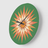 Sunburst Boho Wall Clock Grote Klok (Hoek)