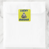 SunBurst Buddha Vierkante Sticker (Tas)