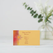 Sunburst Business/Profile Card Visitekaartje (Staand voorkant)
