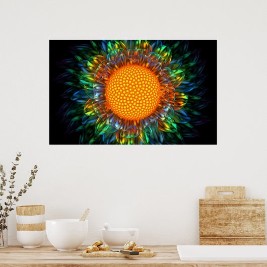 Sunburst Daisy Poster (Keuken)