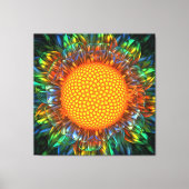 "Sunburst Daisy" uitgerekte canvas print (Voorkant)