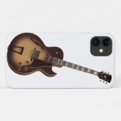 Sunburst elektrische gitaar iPhone 11 hoes (Achterkant (horizontaal))