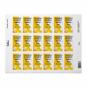 Sunburst en Clouds Honey Jar Etiket (Full Sheet)