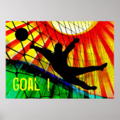 Sunburst en Net Soccer Goalie Poster (Voorkant)