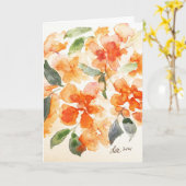 Sunburst Flowers Moederdag Kaart (Gele Bloem)