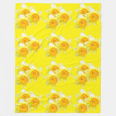 Sunburst Golden Daffodils, Lge Fleece Blanket Deken (Voorkant)