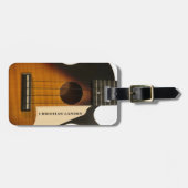 Sunburst Guitar Ukulele Customize Bagagelabel (Voorkant horizontaal)