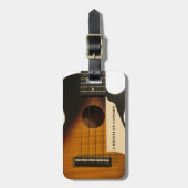 Sunburst Guitar Ukulele Customize Bagagelabel (Voorkant verticaal)