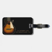 Sunburst Guitar Ukulele Customize Bagagelabel (Achterkant horizontaal)