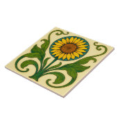 Sunburst Harmony: Nieuw-Zeis Sunflower  Tegeltje (Zijkant)