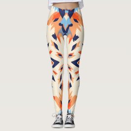 Sunburst Ikat Pattern Leggings