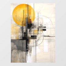 Sunburst in zwart en goud