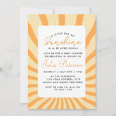 Sunburst kleine straal van zonneschijn Baby shower (Voorkant)