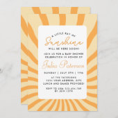 Sunburst kleine straal van zonneschijn Baby shower (Voorkant / Achterkant)