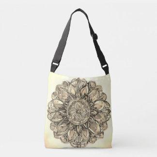Sunburst Mandala Canvas tas