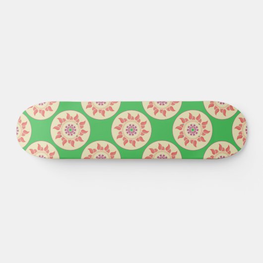 Sunburst Mandala Schaats Deck Persoonlijk Skateboard (Horizontaal)