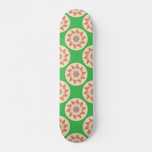 Sunburst Mandala Schaats Deck Persoonlijk Skateboard (Voorkant)