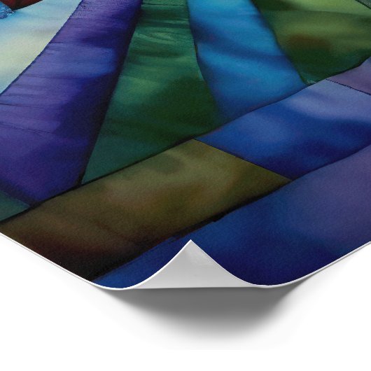 Sunburst Medallion Quilt Poster (Hoek)