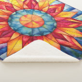 Sunburst Medallion Quilt Sherpa Deken (3/4)