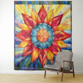 Sunburst Medallion Quilt Wandkleed (In situ)