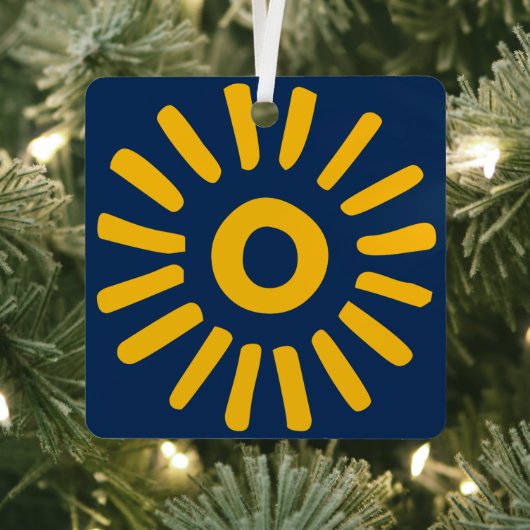 Sunburst Metalen Ornament (Insitu)