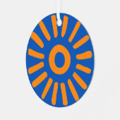 Sunburst Metalen Ornament (Voorkant links)