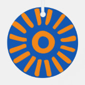 Sunburst Metalen Ornament (Achterkant)