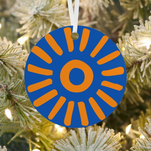 Sunburst Metalen Ornament (Insitu)