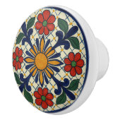 Sunburst Mexicaanse Talavera Floral Keramische Kno Keramische Knop (Rechts)