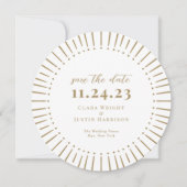Sunburst Modern Save The Date (Voorkant)
