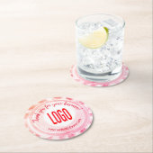 Sunburst Peppermint Snoep Square Paper Onderzetter (Insitu)