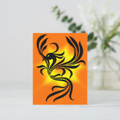 Sunburst Phoenix Briefkaart (Staand voorkant)