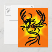 Sunburst Phoenix Briefkaart (Voorkant / Achterkant)