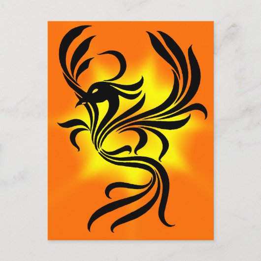 Sunburst Phoenix Briefkaart (Voorkant)