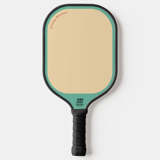 Sunburst Pickleball Paddle Sjabloon (Achterkant)
