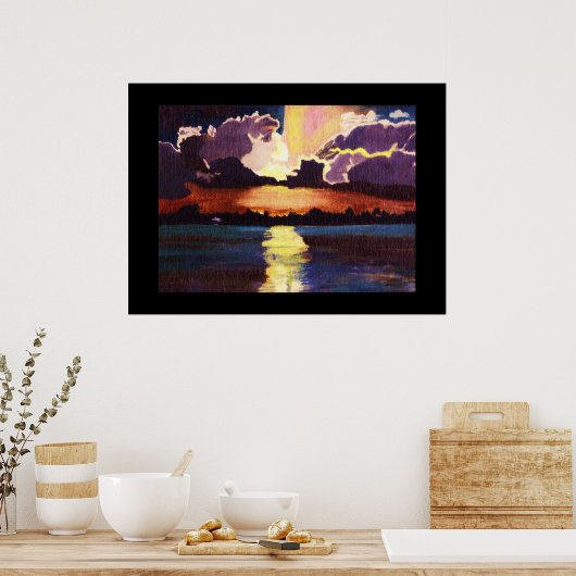 SUNBURST-poster Poster (Keuken)