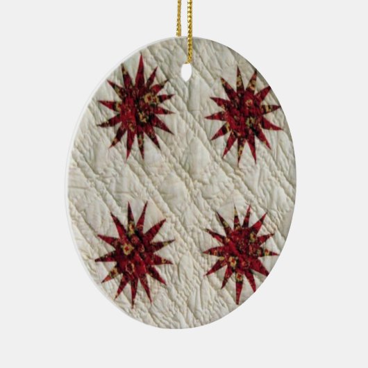 Sunburst Quilt 2925 Keramisch Ornament (Rechts)