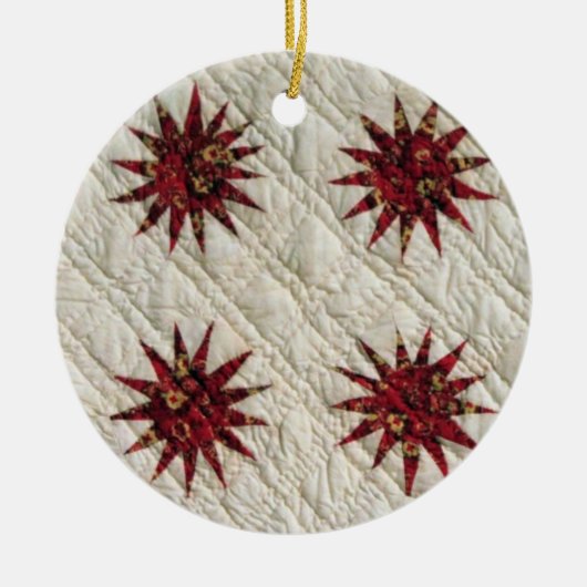 Sunburst Quilt 2925 Keramisch Ornament (Voorkant)